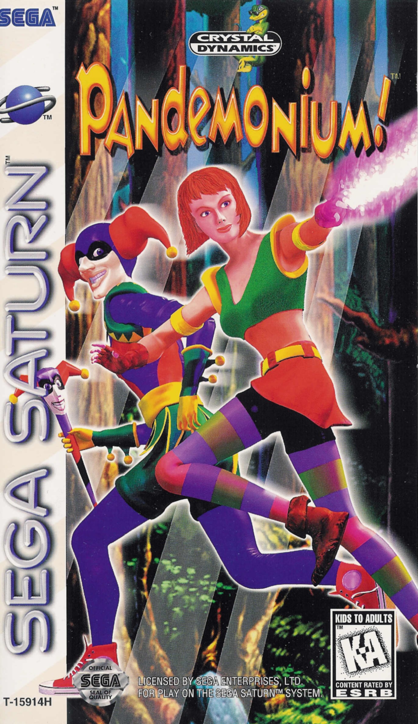 Sega Saturn P Pandemonium U Game Covers Box Scans Box Art CD Labels